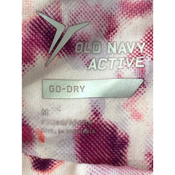 Old Navy Active Womens Go-Dry Leggings M Pink & Purple Tie-Dye - Picture 5 of 8